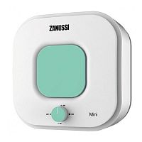 электрический накопительный водонагреватель zanussi zwh/s 15 mini u (green)