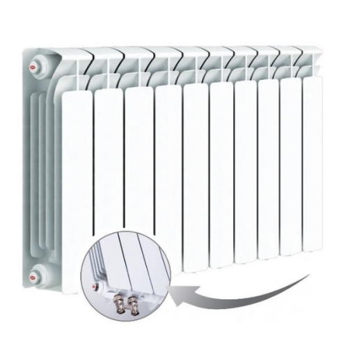 радиатор биметаллический rifar base ventil 350 13 секций нижнее правое подключение