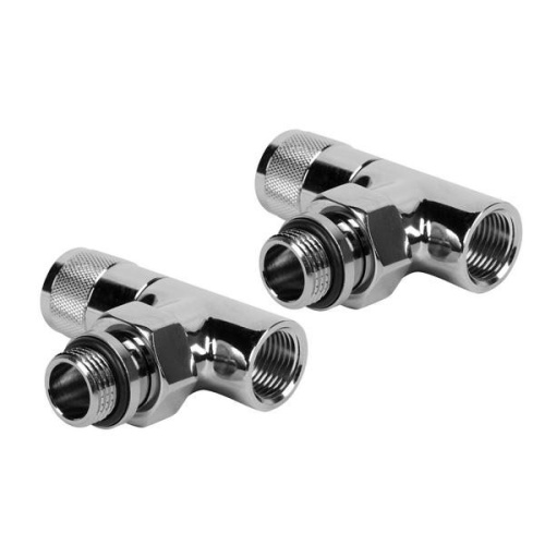 набор дизайн-вентилей royal thermo piano, угловой (хром) 1/2" фото 2