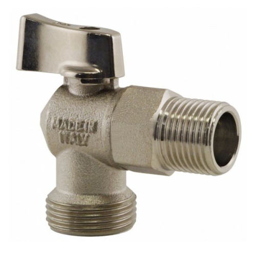 Кран шаровой STOUT угловой для стиральных машин 1/2" на 3/4" кран шаровой stout угловой для стиральных машин 1/2" на 3/4"