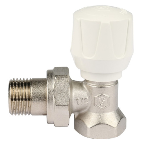 Клапан ручной терморегулирующий угловой STOUT 1/2 клапан ручной терморегулирующий угловой stout 1/2