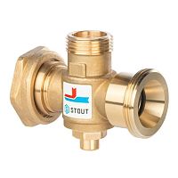 термостатический смесительный клапан stout g 1"1/2m-g 1"1/2f-g 1"m 60°с