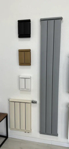 алюминиевый радиатор silver 500 6 секций, нижнее подлючение фото 5