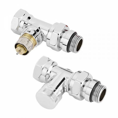набор термостатический для радиатора прямой royal thermo 1/2" click  хром