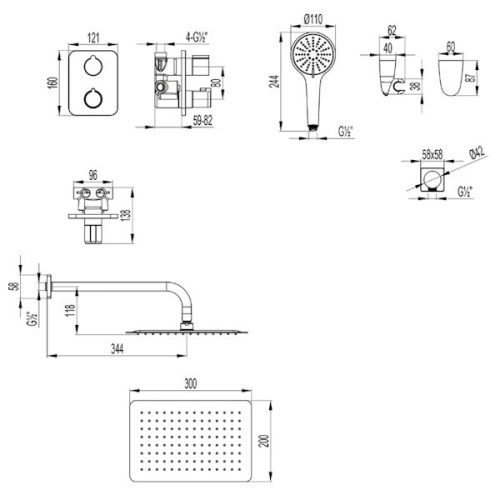 Встраиваемая душевая система Lemark BRONX LM3749GM графит фото 8 встраиваемая душевая система lemark bronx lm3749gm графит фото 8