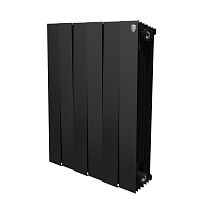 биметаллический радиатор royal thermo pianoforte 500 noir sable 4 секции
