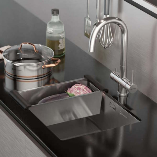 Смеситель для кухни Omoikiri Akita BN нержавеющая сталь фото 2 смеситель для кухни omoikiri akita bn нержавеющая сталь фото 2