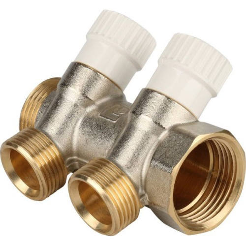 Коллектор распределительный STOUT 1" 2 отвода 3/4"ЕК коллектор распределительный stout 1" 2 отвода 3/4"ек