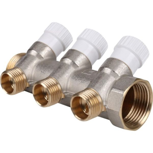 коллектор распределительный stout 1" 3 отвода 1/2"