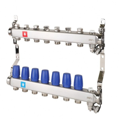 коллектор mvi без расходомеров 6 выходов с воздухоотводчиками