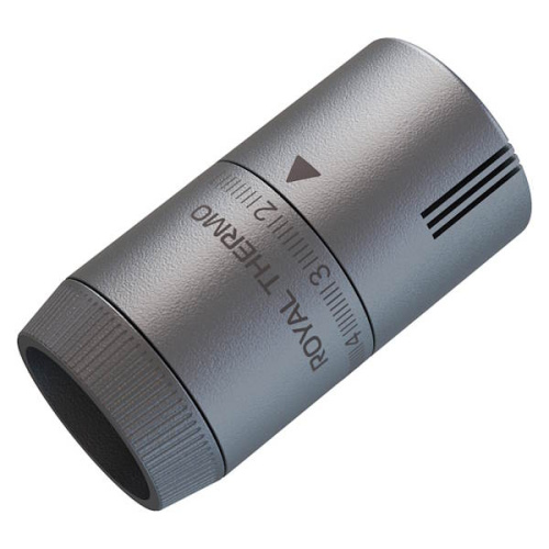 Термоголовка жидкостная Royal Thermo Design М30х1,5 (серебристый) NEW фото 2 термоголовка жидкостная royal thermo design м30х1,5 (серебристый) new фото 2