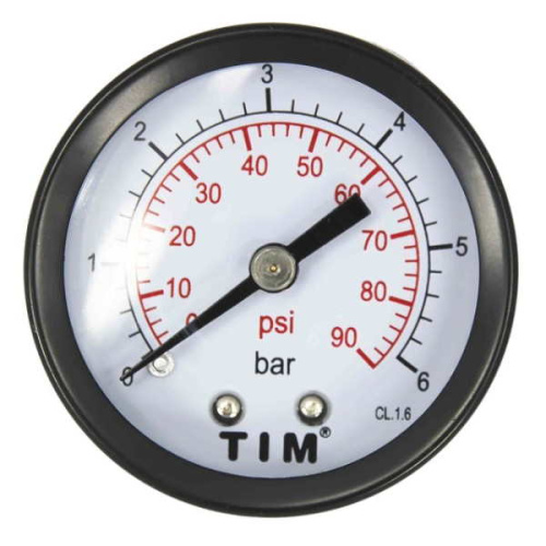 Манометр 6 бар аксиальный 1/4"НР TIM манометр 6 бар аксиальный 1/4"нр tim