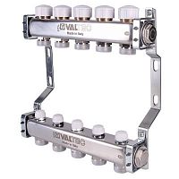 коллектор valtec vtc.582 из нержавеющей стали без расходомеров 5 выходов