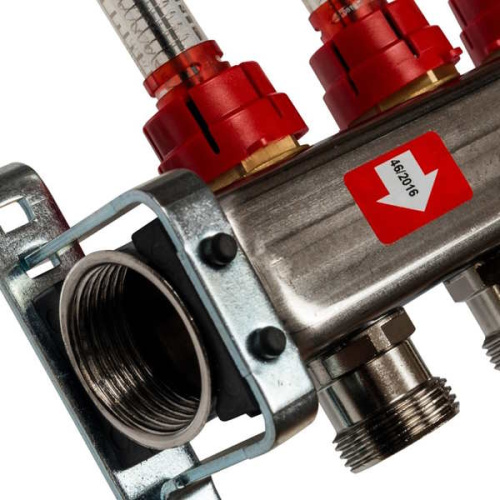 коллектор stout нержавейка с расходомерами 4 выходов фото 3