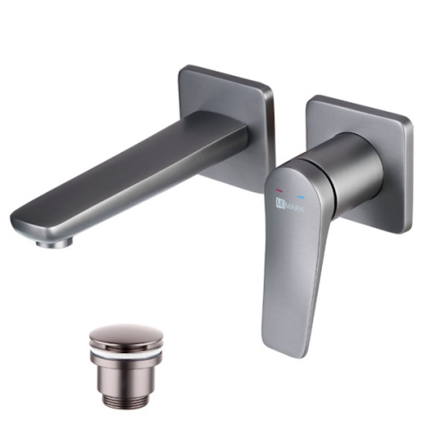 Смеситель встраиваемый для раковины Lemark BRONX LM3736GM графит смеситель встраиваемый для раковины lemark bronx lm3736gm графит