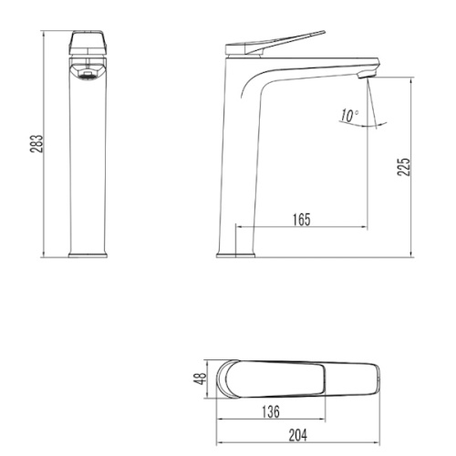 Смеситель высокий для накладной раковины Lemark BRONX LM3709GM графит фото 4 смеситель высокий для накладной раковины lemark bronx lm3709gm графит фото 4